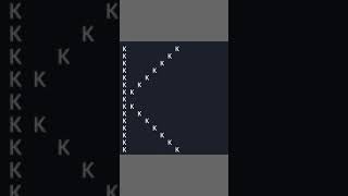 #Shorts🔥 #Java_Pattern_Program 👨‍💻 Print Alphabet ( K ) using for loop in java language.