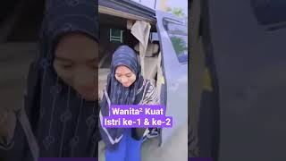 Istri pertama tetep kaya gadis meski sudah punya anak 3 #pernikahanviral #madutiga #poligami #shorts