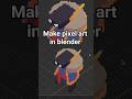 How I make pixel art in Blender. #pixelart #gamedev #gaming #blender #blendertutorial #godot #