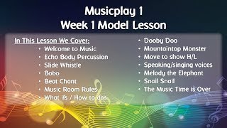Musicplay Grade 1 Week 1 Model Lesson Sample