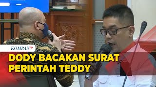 Dody Bacakan Surat Teddy Minahasa di Depan Hakim: Saya Tidak Mau Kaburkan Tindak Pidana