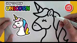 HOW TO DRAW A UNICORN - STEP BY STEP