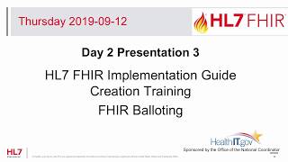 FHIR Balloting - FHIR Implementation Guide Creation Training