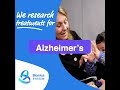 We research treatments for Alzheimer's disease