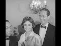 1956 Audrey Hepburn and Mel Ferrer at London premiere of 