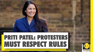 UK's Home Secretary Priti Patel says 'Violent protesters must be held accountable'