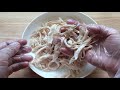 how to make japanese juicy u0026 tender chicken breast with greenbean sheet noodles eng sub