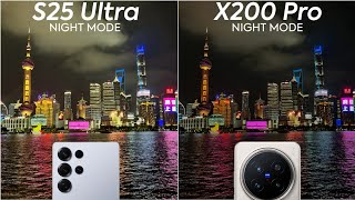 Samsung Galaxy S25 Ultra vs Vivo X200 Pro Night Mode Camera Test