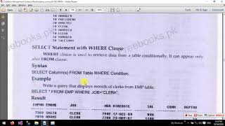 03 SQL SELECT Statement Part 2 Using WHERE Clause