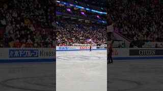 Lia Pereira/Trennt Michaud 2024 world FS Championship SP warm-up #figureskating