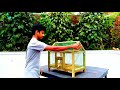 making beautiful hanging birds cage how to make birds cage at home