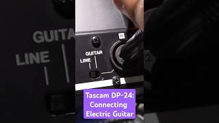 Tascam DP-24 Guitar Setup Tutorial #shorts #recordingguitar #tascamDP24 #guitar