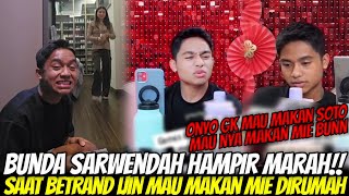 BETRAND HAMPIR KENA MARAH!! Saat Ngadu Telfon Ke Bunda SARWENDAH Mau Minta Ijin Makan Mie Dirumah