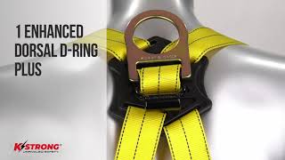 KStrong® Kapture™ Element 5-Point Full Body Harness with Revolta™ (ANSI) - UFH10811GQ