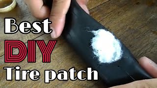 DIY PATCH BETTER THAN VULCANIZING / bike patch diy