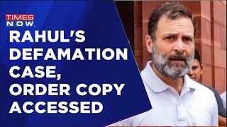 'Modi Surname' Defamation Case Haunts Rahul Gandhi | 2 Year Prison Statement | Order Copy Accessed