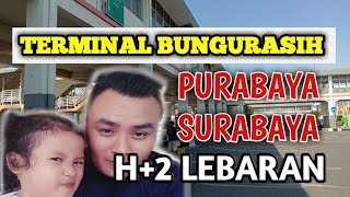 Terminal bungurasih surabaya usai lebaran