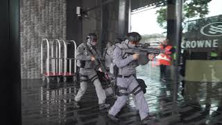 Counter-terrorism exercise held in hotel in Singapore for the first time