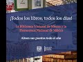 La Biblioteca Nacional abre sus puertas todo el año. ¡Todos los libros todos los días!