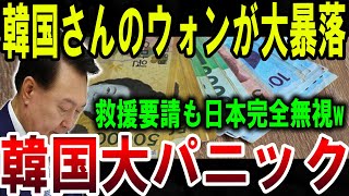 【絶望】韓国ウォン大暴落！日本が救援要請を完全無視、韓民絶望の瞬間【ゆっくり解説】