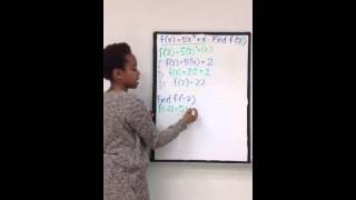 Evaluating functions using numbers as input