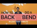 HOW TO DO A BACKBEND IN 1 MIN TUTORIAL | BOLLYCURVES