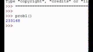Problem #1 euler in Python