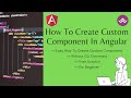 How to creating custom component in angular | Angular Development Tutorial