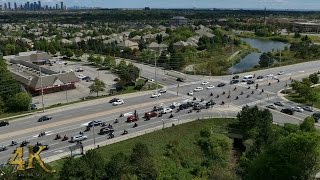 Mississauga: Mob of 100 bikers doing wheelies before crash 9-11-2016