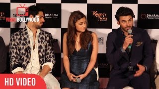 Fawad khan shares His experience in Kapoor and Sons Movie | Kapoor and Sons Trailer Launch
