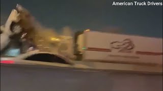 100 vehicle mile-long pileup crash on I-35W in Fort Worth