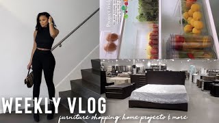 WEEKLY VLOG! IM BACK! LOT OF HOME PROJECTS + RH OUTLET + DINNER WITH FRIENDS! | ALLYIAHSFACE VLOG