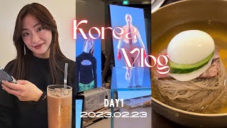 【韓国Vlog#1】2023年2月冬の韓国旅行2泊3日/狎鴎亭おしゃれショップ巡り/明洞でスニーカー探し/鐘路でチキン/新沙カフェ