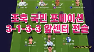 [아마추어 축구 분석] 조기 축구회 국민 포메이션 3-1-3-3 앞센터 전술에 대해 알아보자!