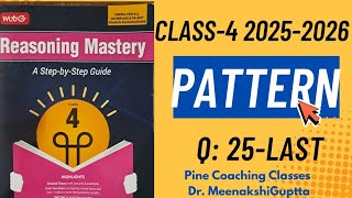 ✅SOF Logical Reasoning🎯 PATTERNS Q: 25 to LAST✳️Chapter-1 A Step-By-Step Guide👉 PCC