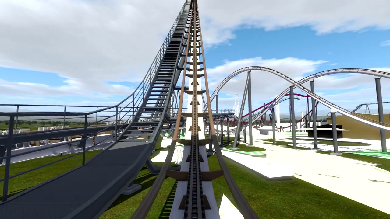 THORPE PARK 2024 New B&M Hyper Roller Coaster *POV* (NoLimits 2 Concept ...