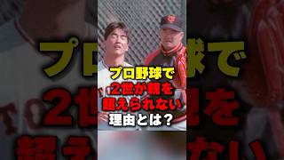 プロ野球で2世が親を超えられない理由とは？#野球 #野球雑学#長嶋茂雄