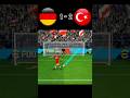 Germany vs Türkiye | Football match | Penalty shoot  | fifa world Cup 2026 | realistic pes gaming |