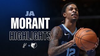 Ja Morant Highlights vs San Antonio Spurs