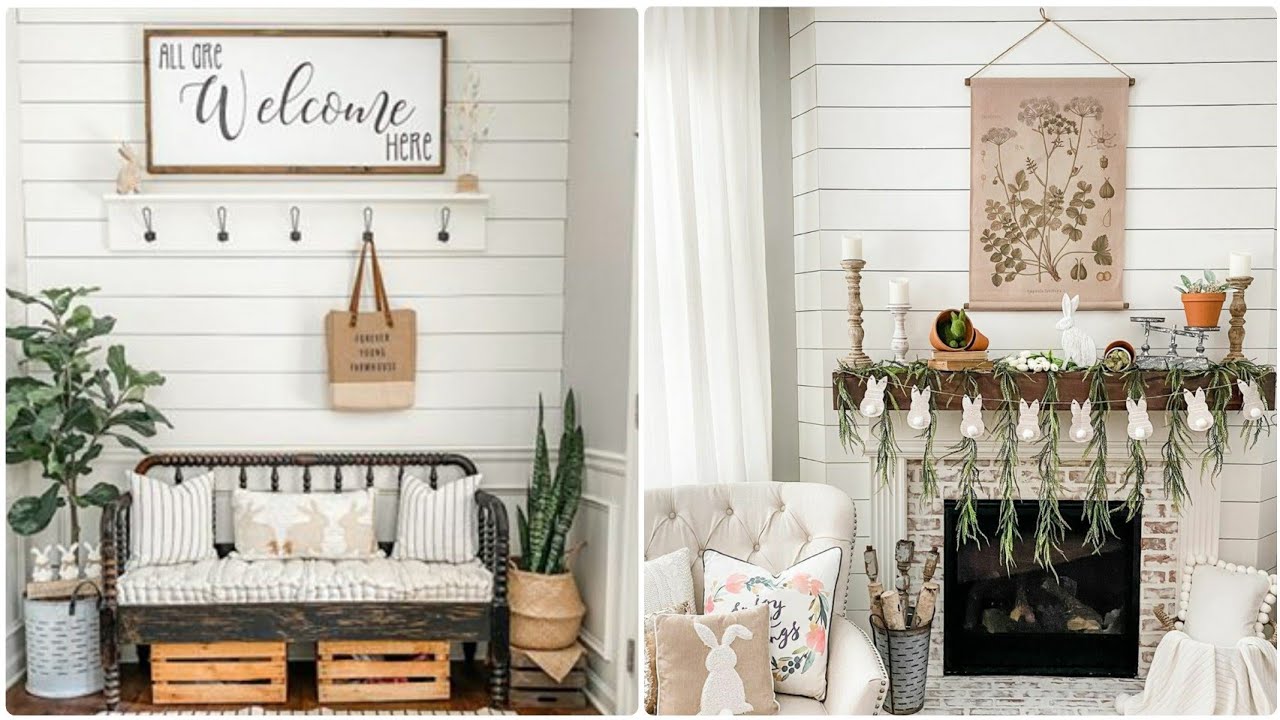 Spring Clean Modern Farmhouse Home Decor Tour - YouTube