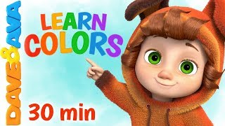 🎨 Learn Colors & Numbers | Baby Songs & Nursery Rhymes | Dave and Ava 🎨