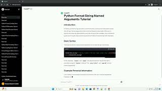 python format string named arguments