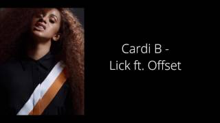 Cardi B - Lick ft. Offset (Lyrics)