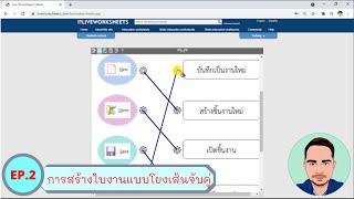 เรียนๆ เล่นๆ LiveWorkSheets Ep.2 การสร้างใบงานแบบโยงเส้นจับคู่