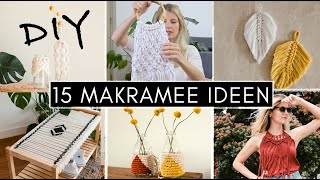 15 Makramee DIY Ideen zum Nachmachen: Deko, Fashion, Upcycling & Handtaschen