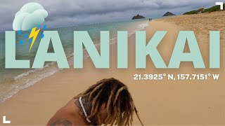 Swimming at Lanikai Beach in the rain! (Oahu, Hawaii)