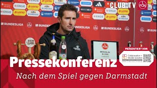 Die PK mit Miroslav Klose \u0026 Florian Kohfeldt | 1. FC Nürnberg - SV Darmstadt 98 1:0