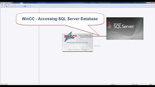 💢 WinCC7.4 Tutorial: How to use VBScript In WinCC Accessing SQL Server Database