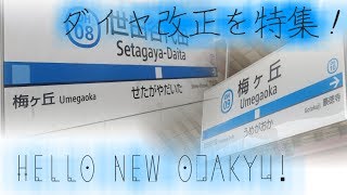 【HELLO NEW ODAKYU!】小田急のダイヤ改正前の様子を振り返る【梅ヶ丘、世田谷代田駅】