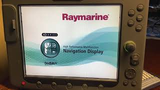 Raymarine E-120 working video